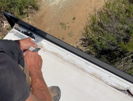 RV Roof Repair being performed on an RV in Fellsmere, Florida